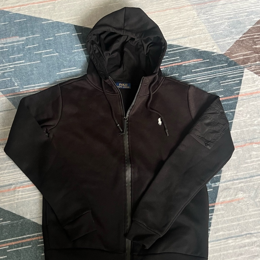 Ralph Lauren Men's Black Zip-Up Sweater
